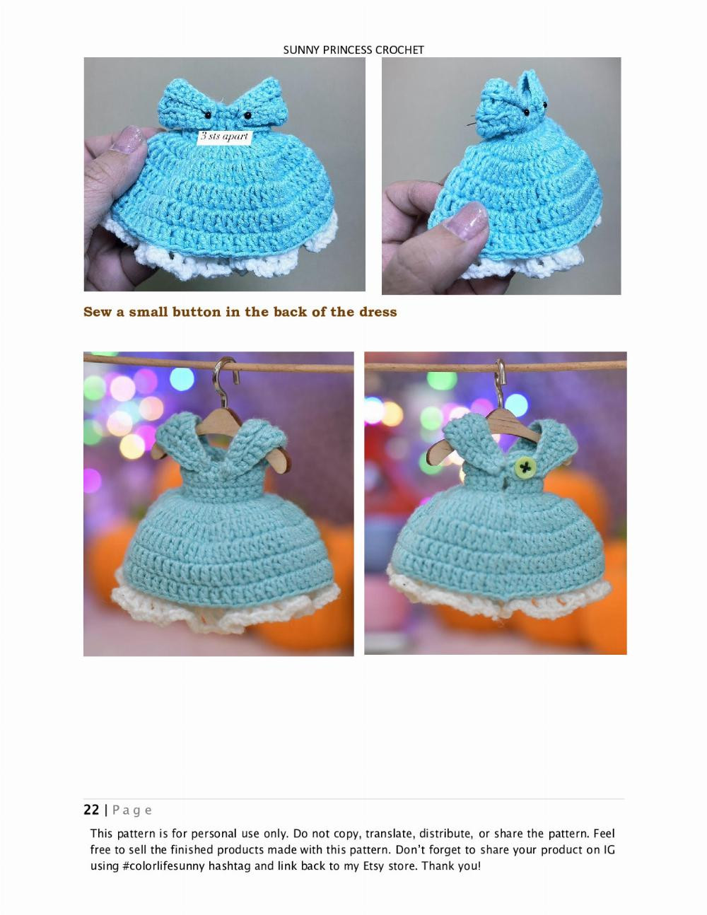 SUNNY PRINCESS CROCHET CINDERELLA PATTERN