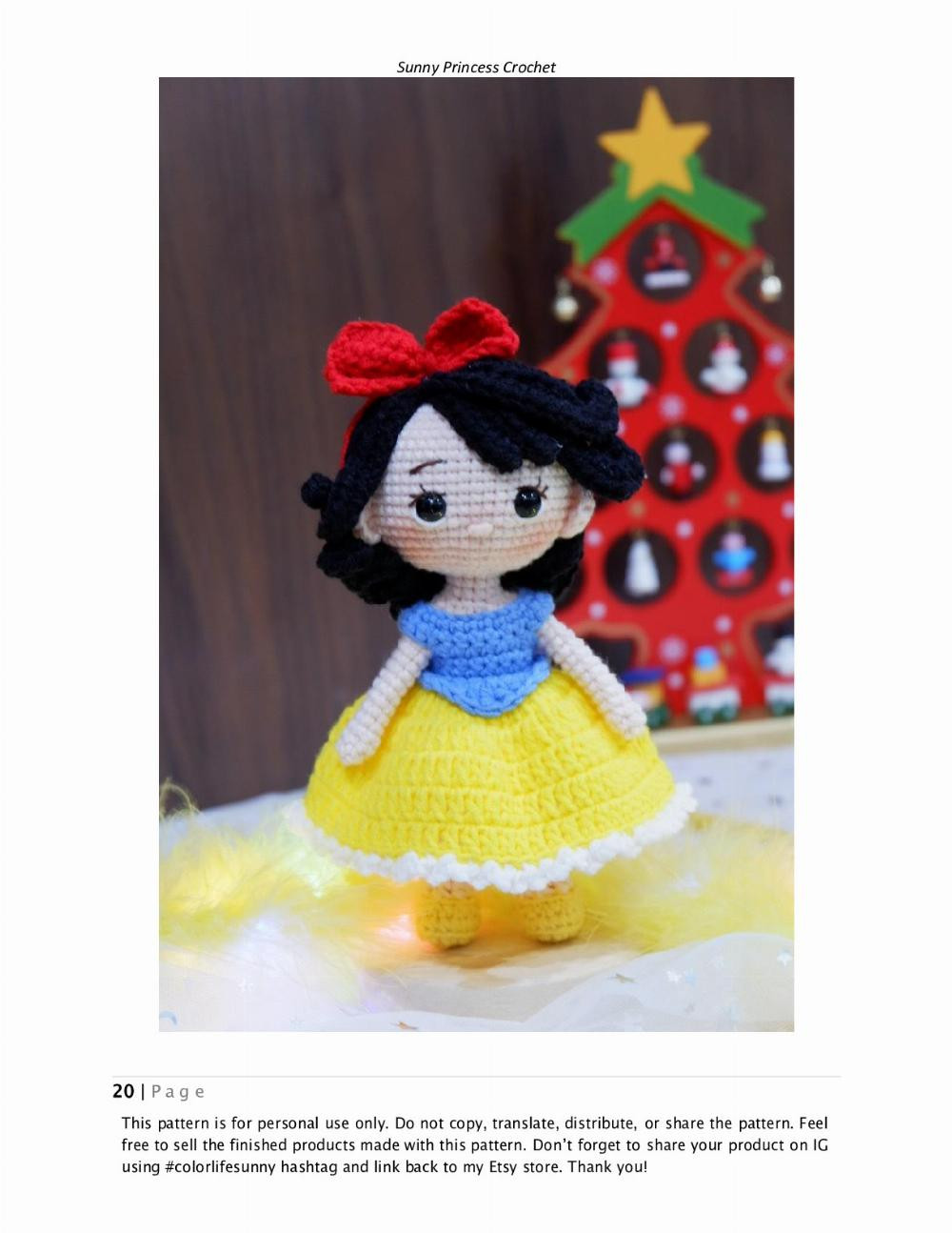 Sunny Princess Crochet SNOW WHITE CROCHET PATTERN