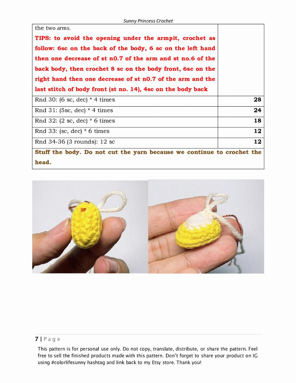 Sunny Princess Crochet SNOW WHITE CROCHET PATTERN