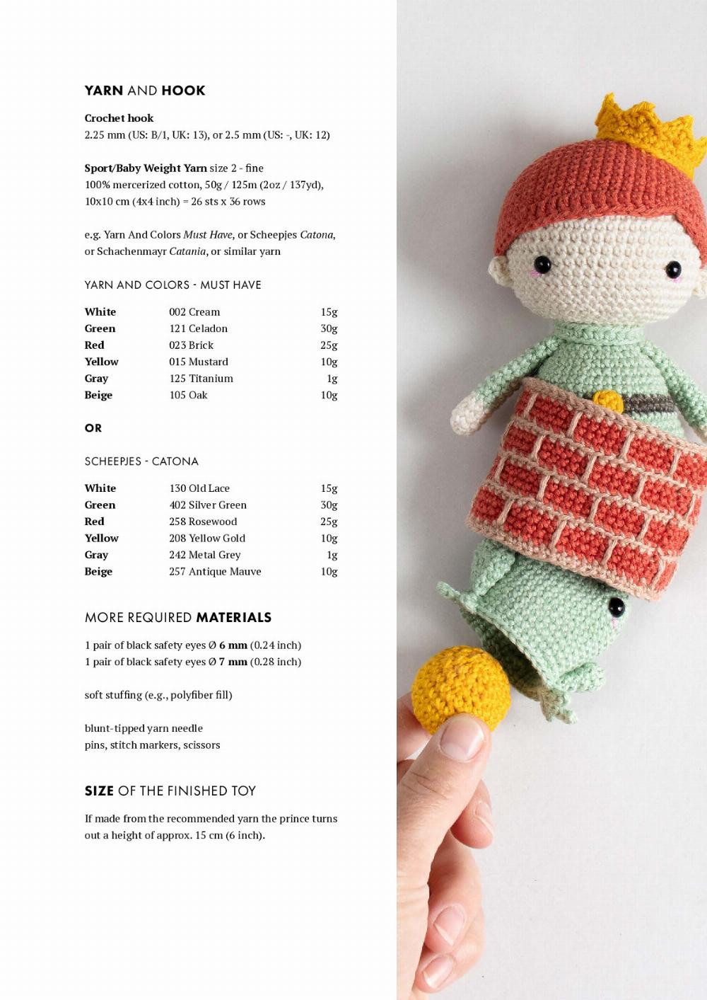 THE FROG PRINCE crochet pattern