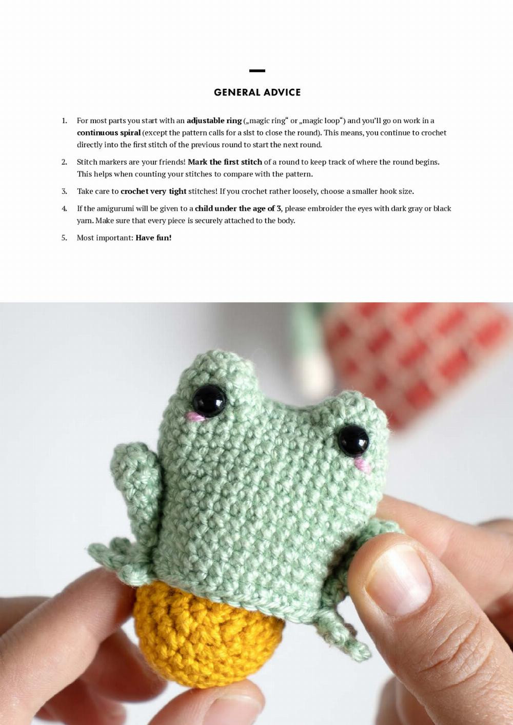 THE FROG PRINCE crochet pattern