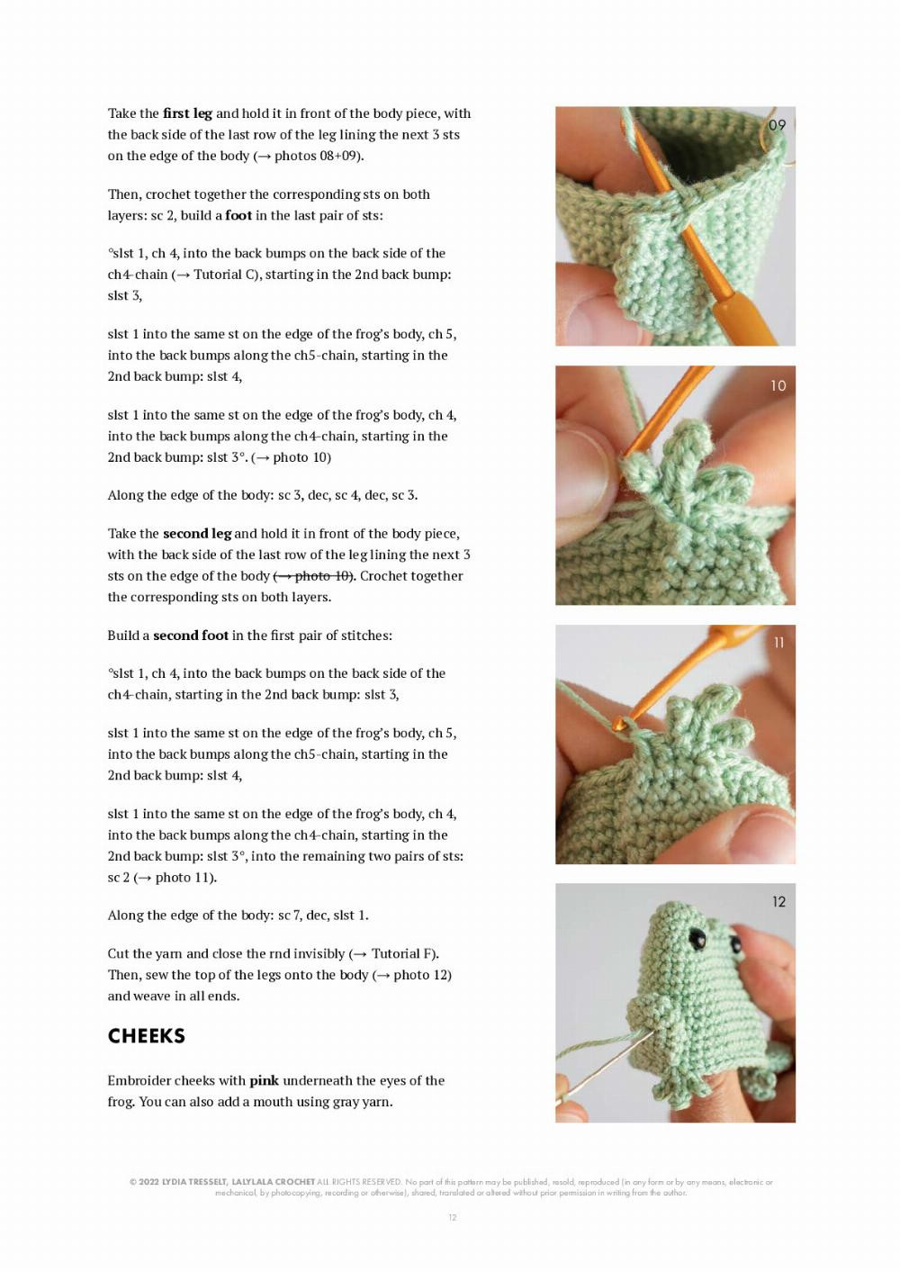 THE FROG PRINCE crochet pattern