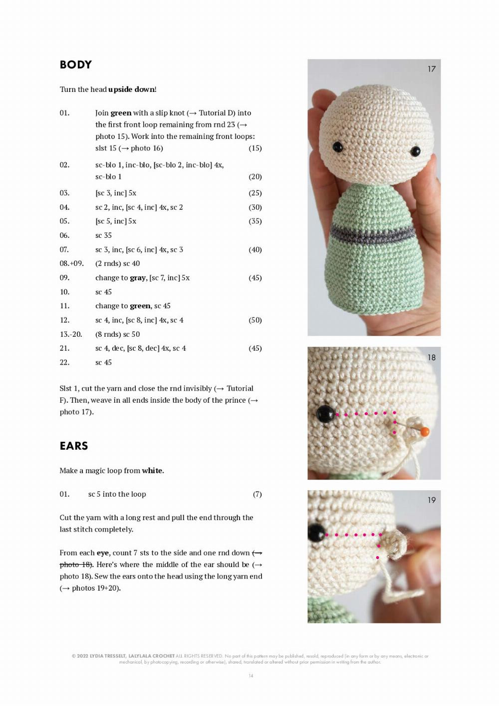 THE FROG PRINCE crochet pattern