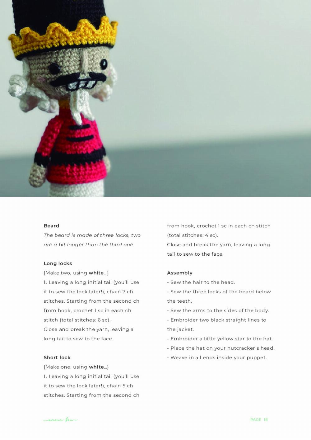 The Nutcracker Ballet doll crochet pattern