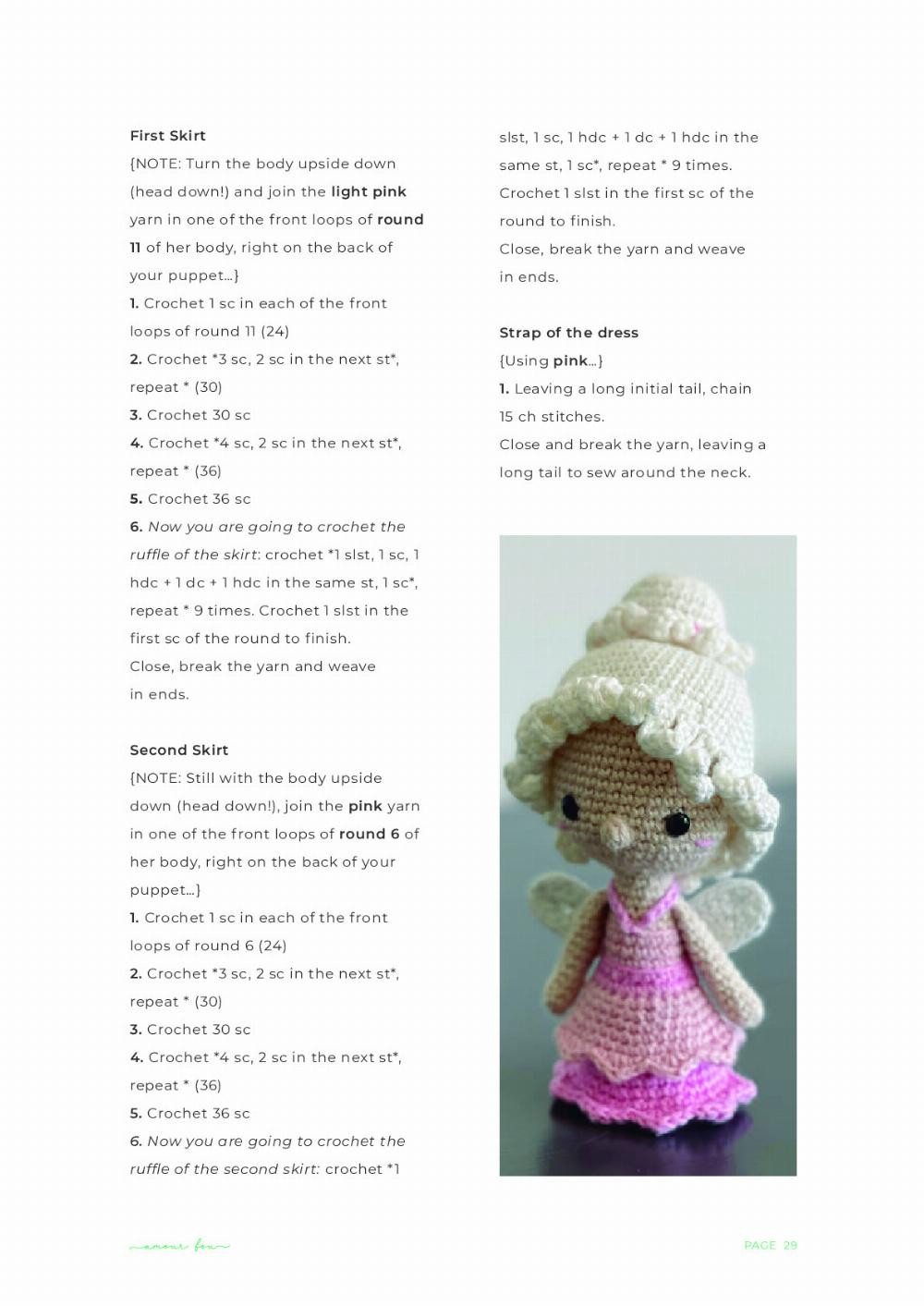 The Nutcracker Ballet doll crochet pattern