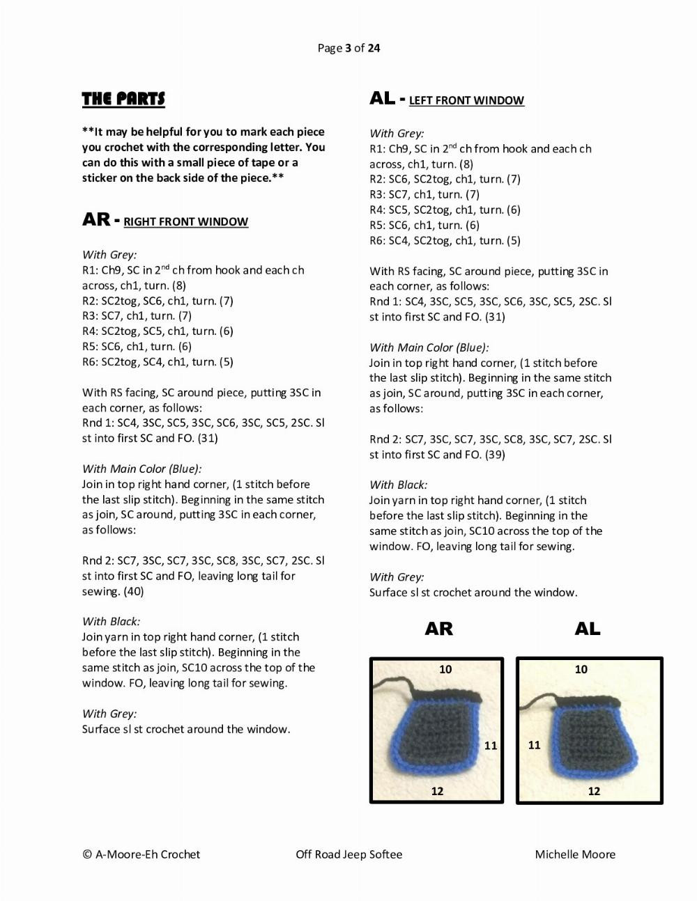 The Off Road Jeep Softee Pattern