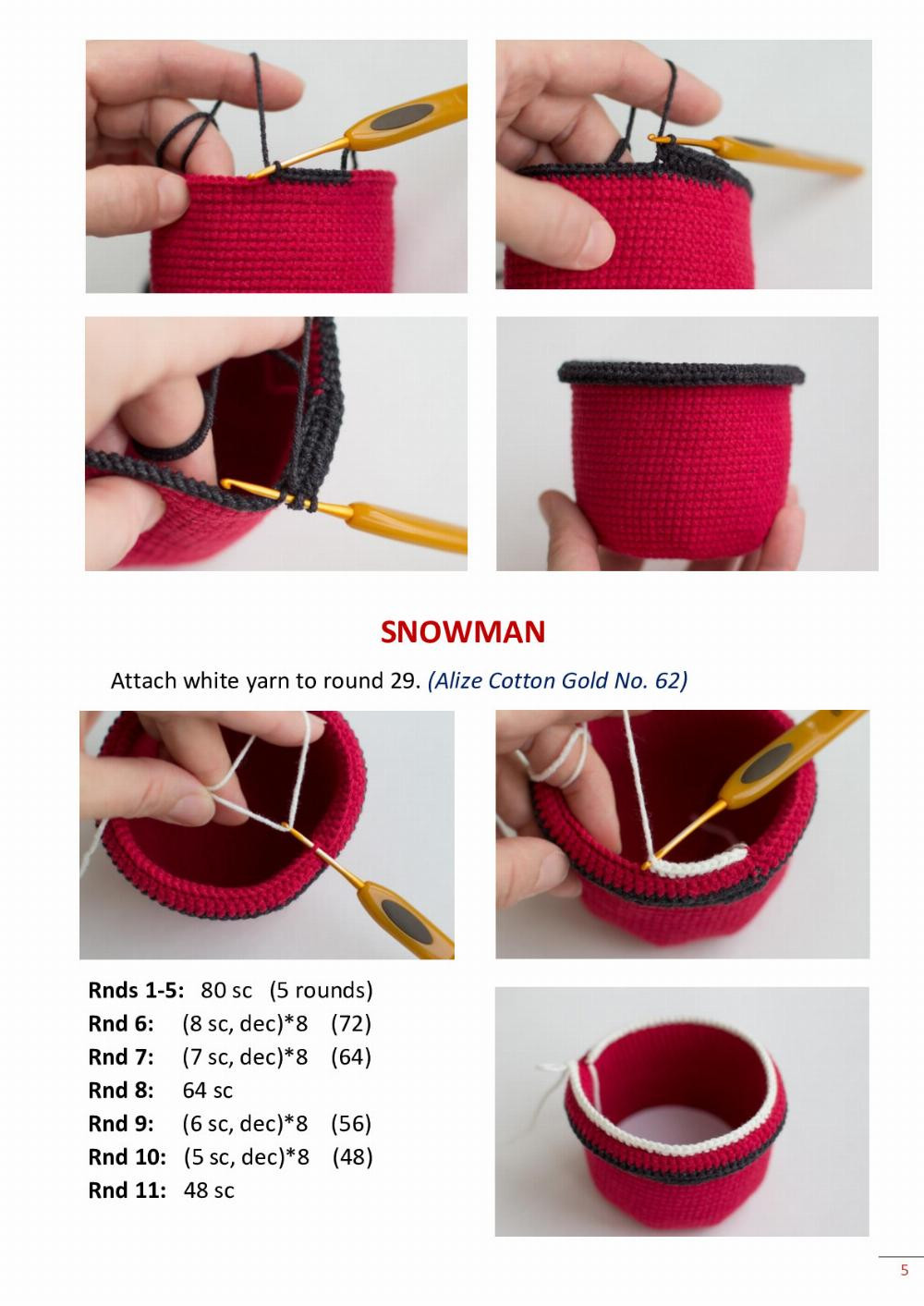 THE SNOWMAN MUG Crochet pattern