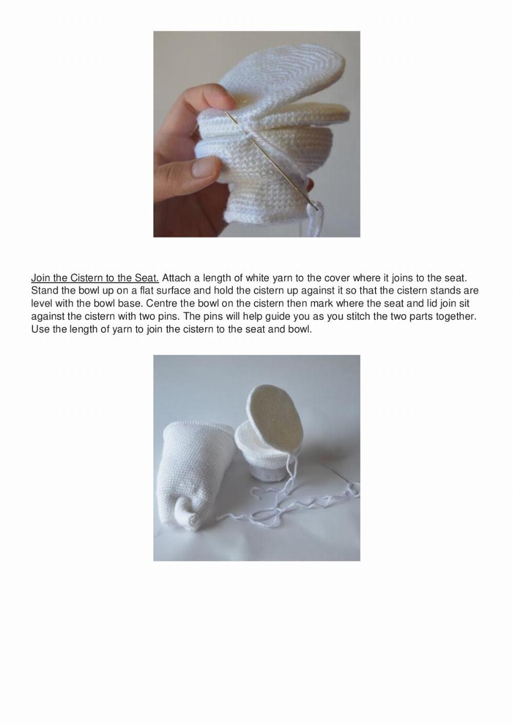 The toilet crochet pattern