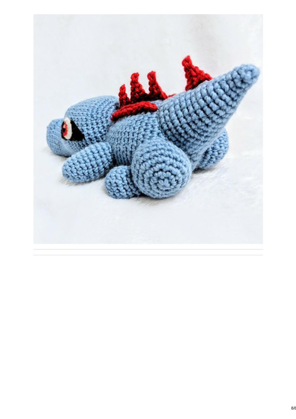 Totodile Amigurumi Pattern crocodile