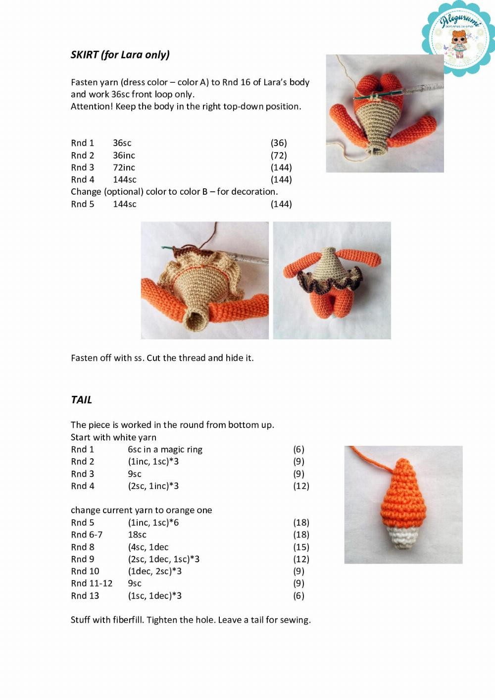 Two foxes – Lara and Larry crochet pattern