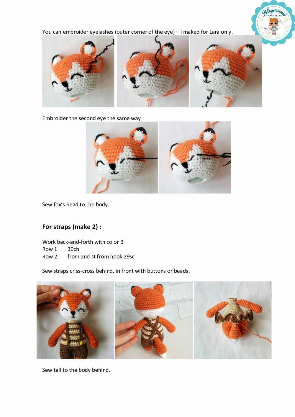 Two foxes – Lara and Larry crochet pattern