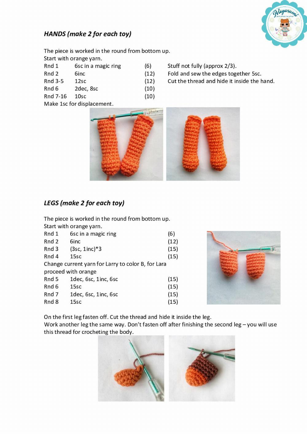 Two foxes – Lara and Larry crochet pattern