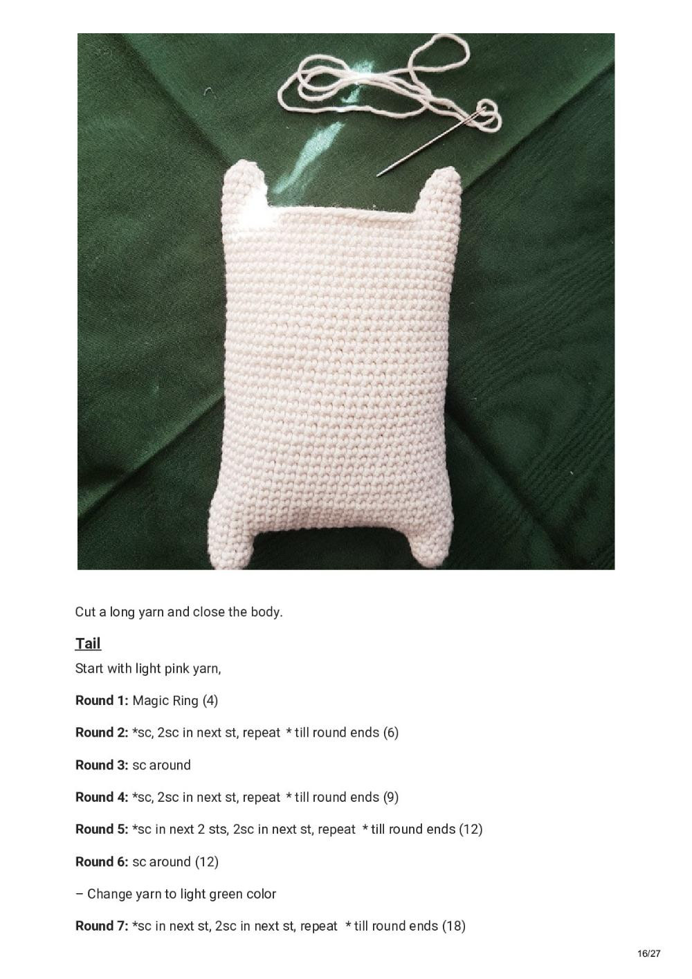 Unicorn Crochet Wrist Rest Cushion (Free Crochet Pattern)