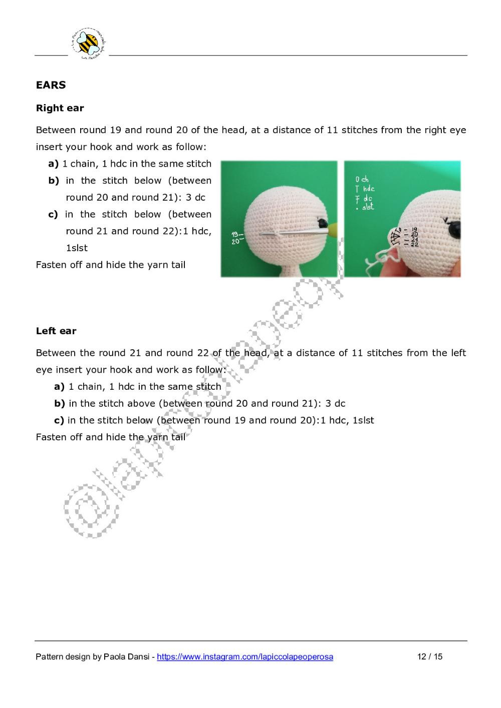 VERA body pattern Pattern