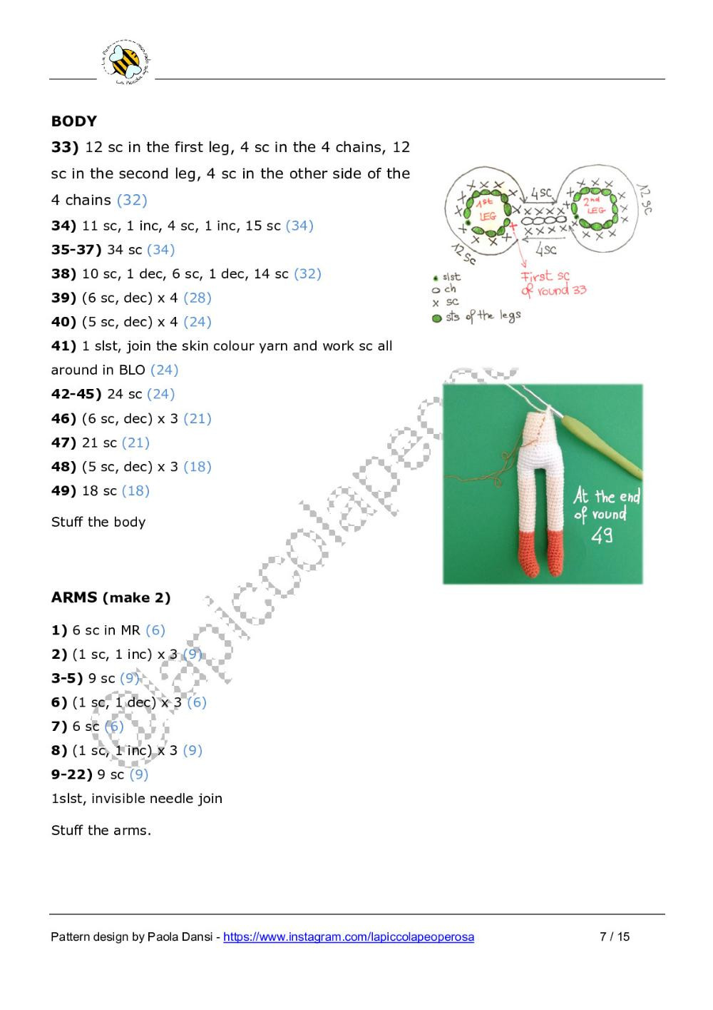 VERA body pattern Pattern