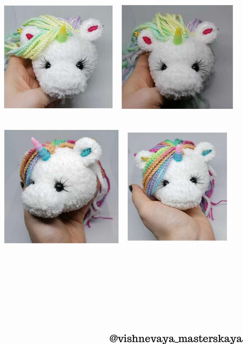 white Baby Unicorn Crochet Pattern