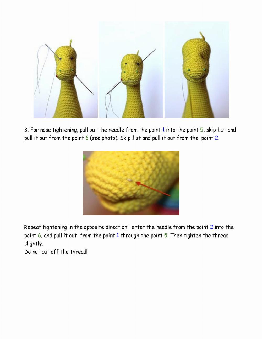 yellow Sunny giraffe crochet pattern