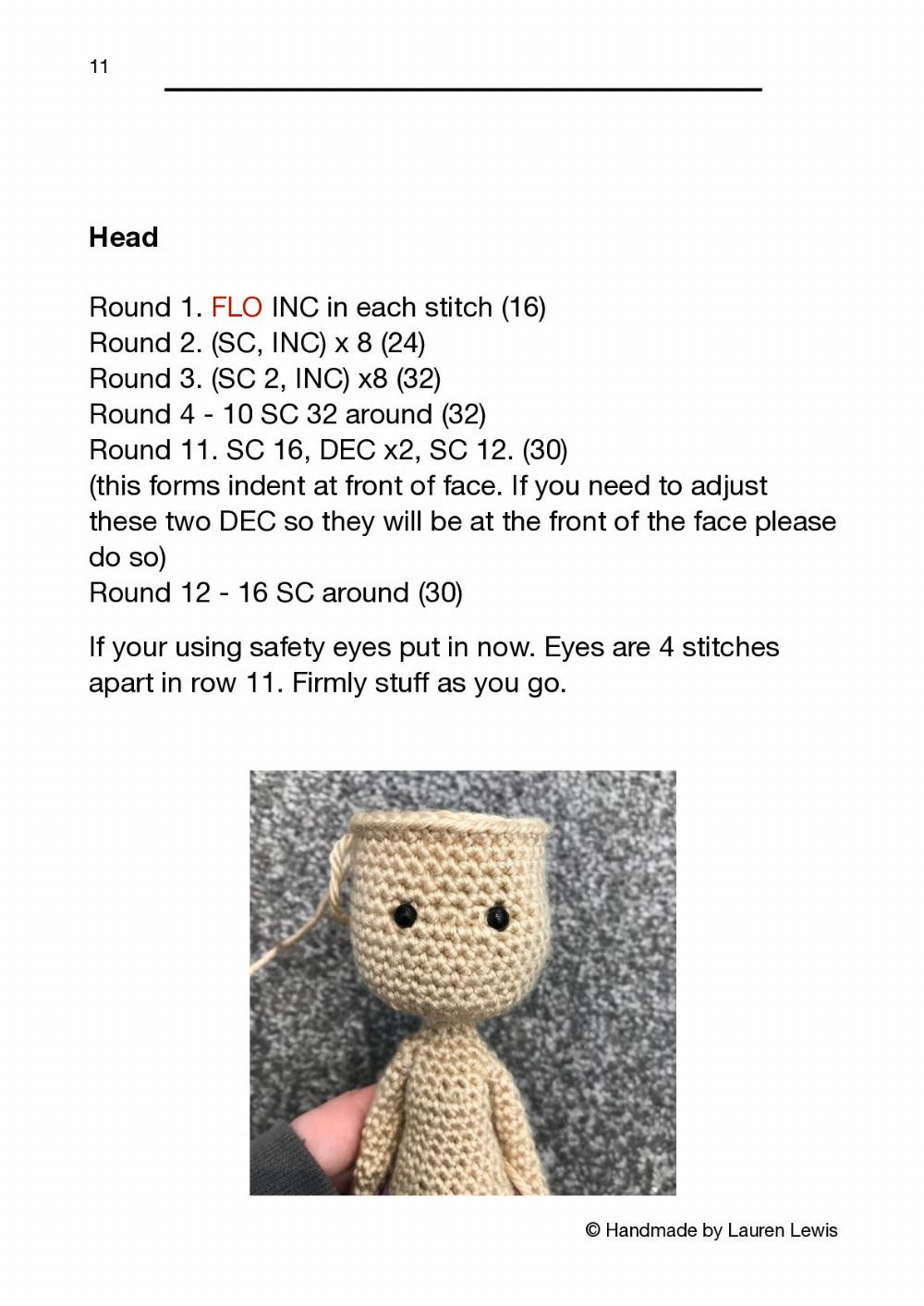 Yogi Doll crochet pattern