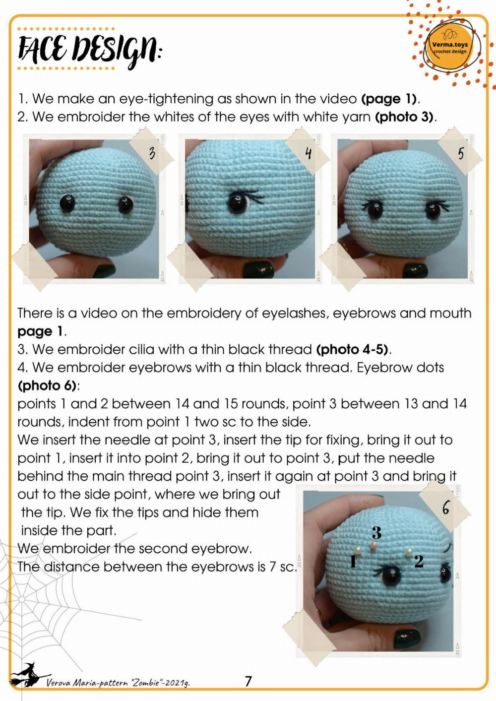 zombie girl crochet pattern