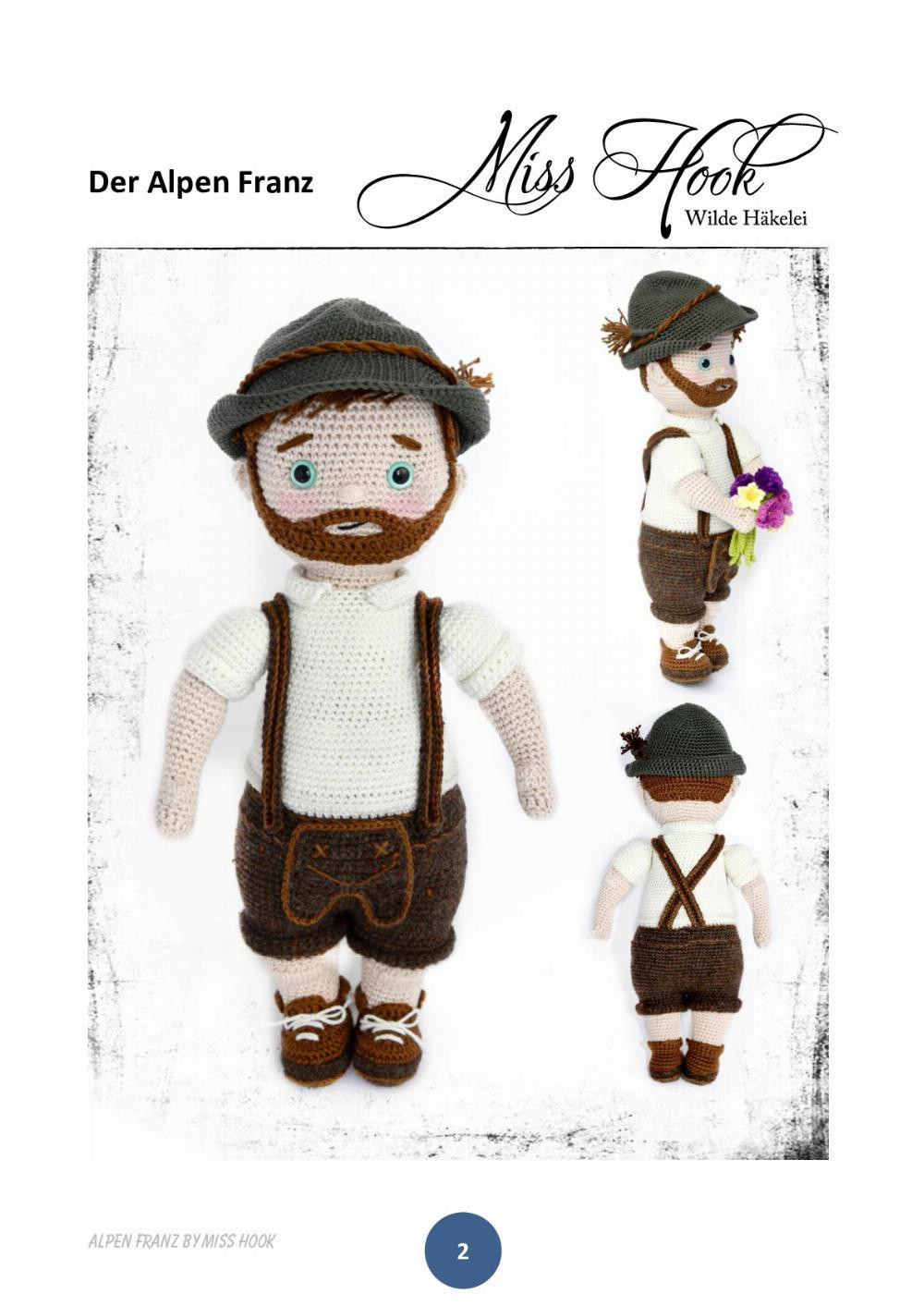 Alpen Franz doll crochet pattern