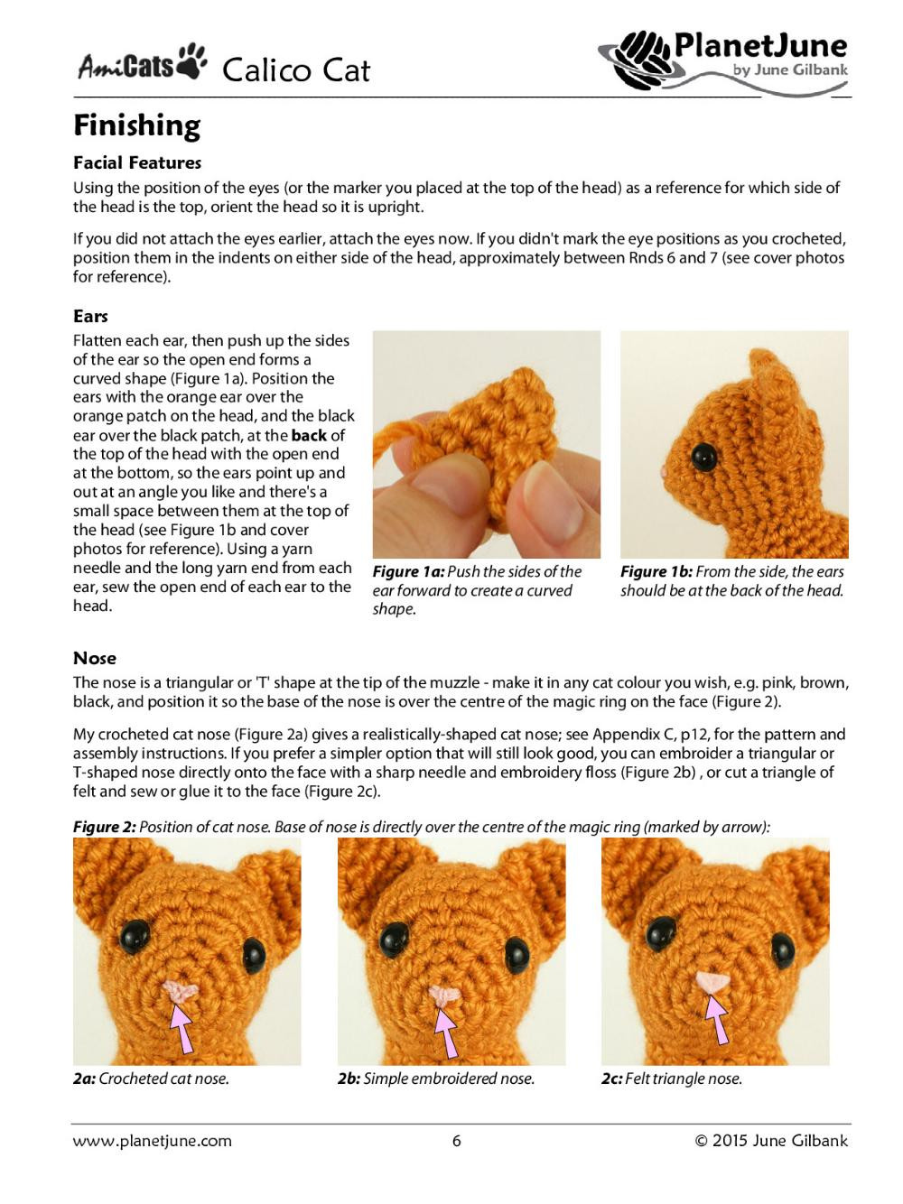 ami cats Calico Cat A crochet pattern