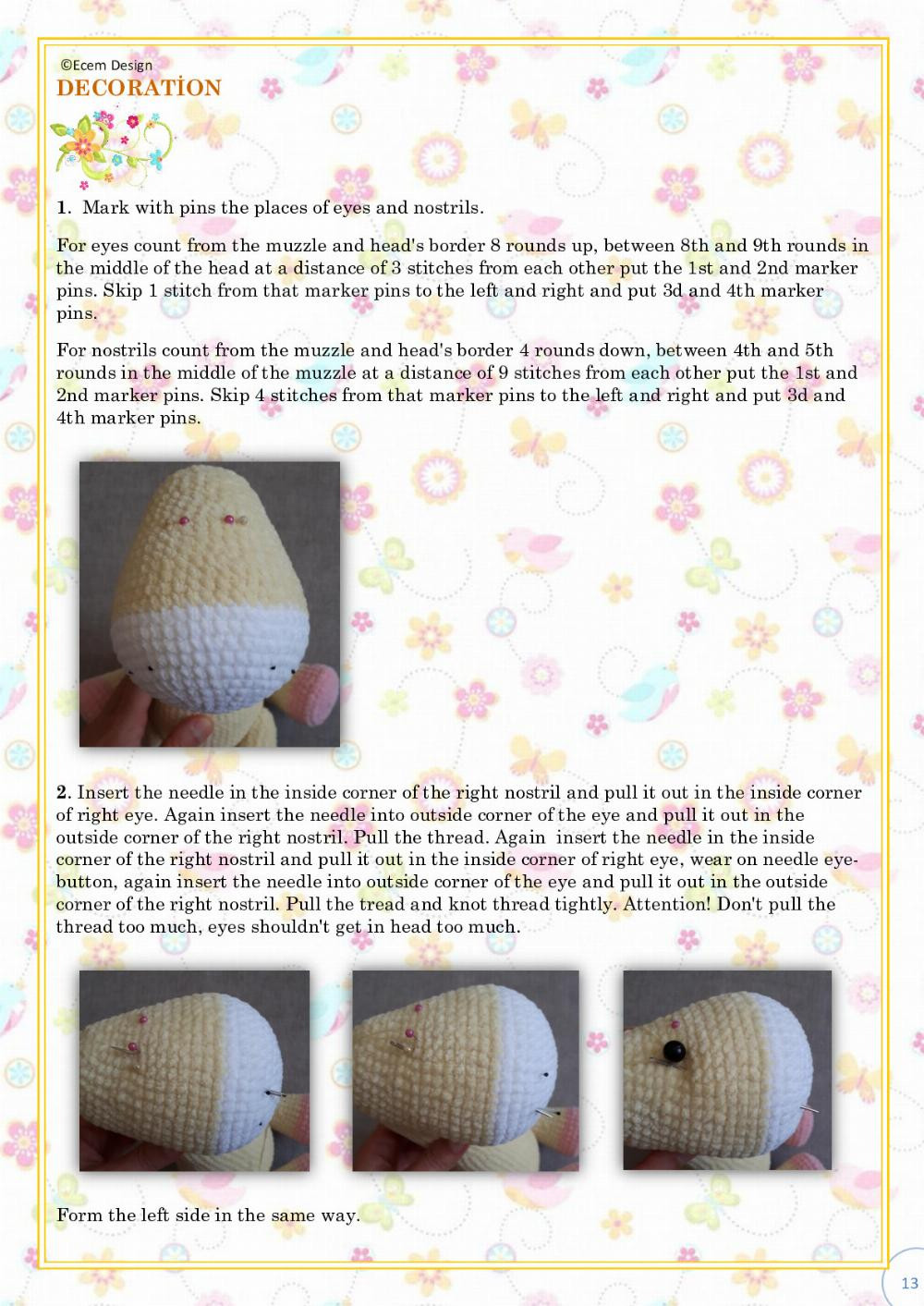 amigurumi crochet pattern giraffe melody