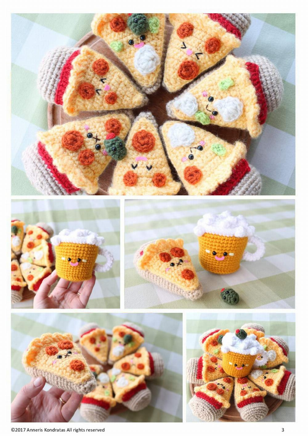 AMIGURUMI FOOD PIZZA NIGHT