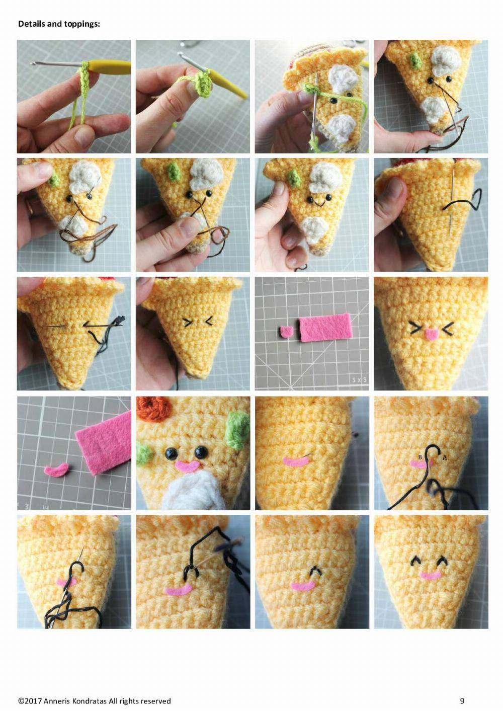 AMIGURUMI FOOD PIZZA NIGHT