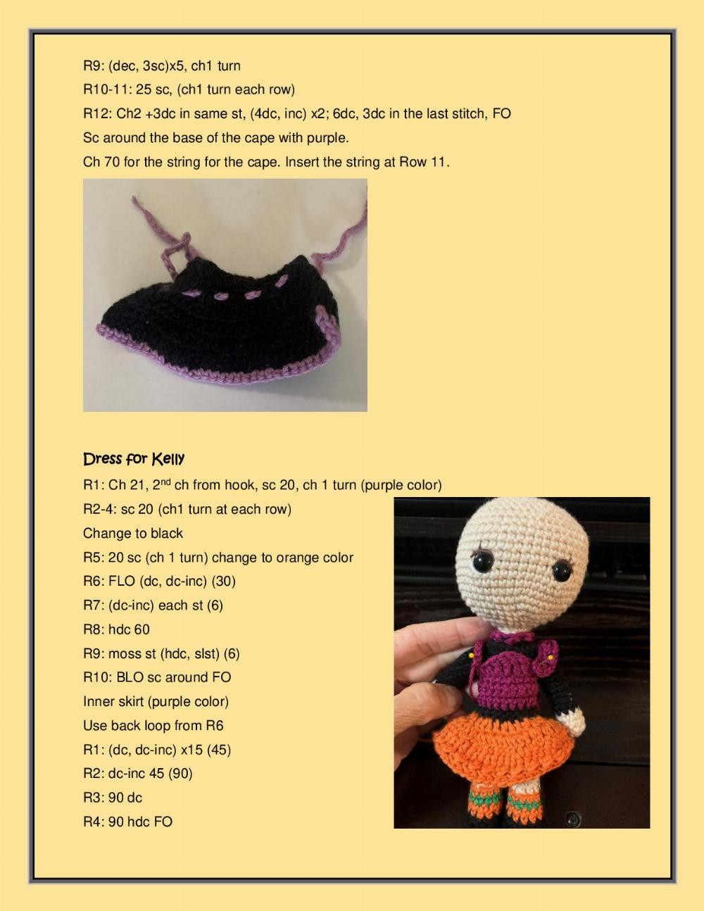 Amigurumi Halloween Dolls sabrina kelly