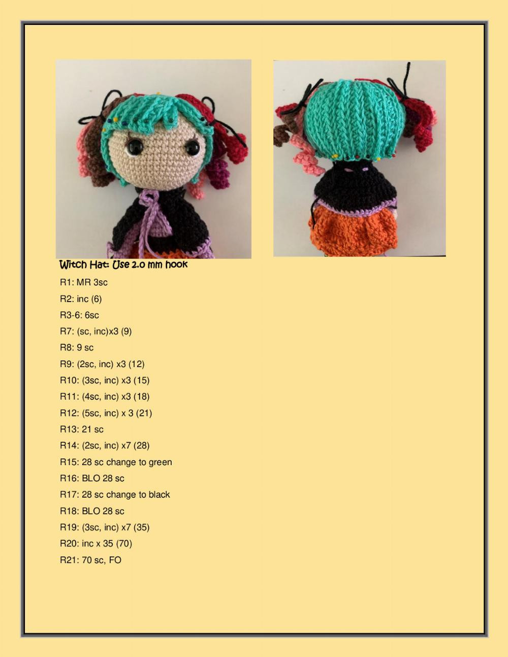 Amigurumi Halloween Dolls sabrina kelly