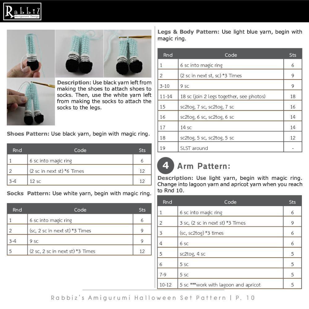 amigurumi halloween pattern