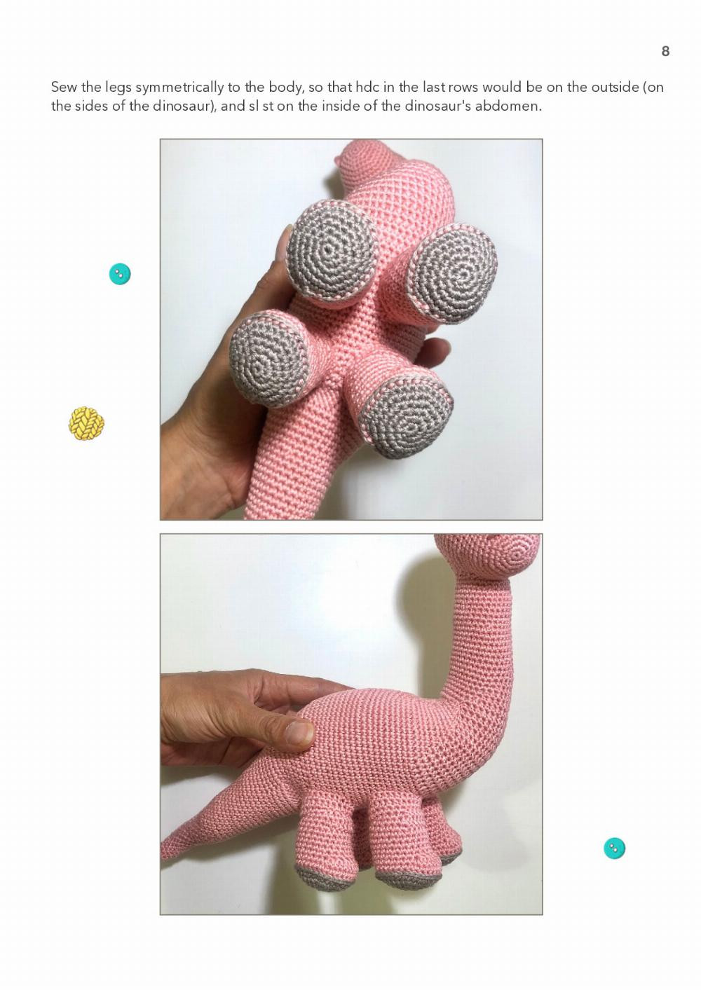 Amigurumi Toy Cute Diplodocus