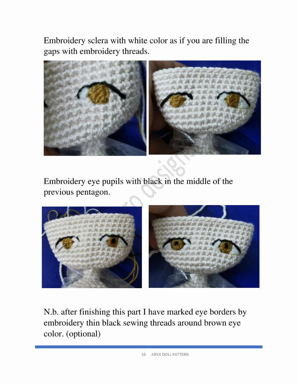 ARYA DOLL crochet pattern