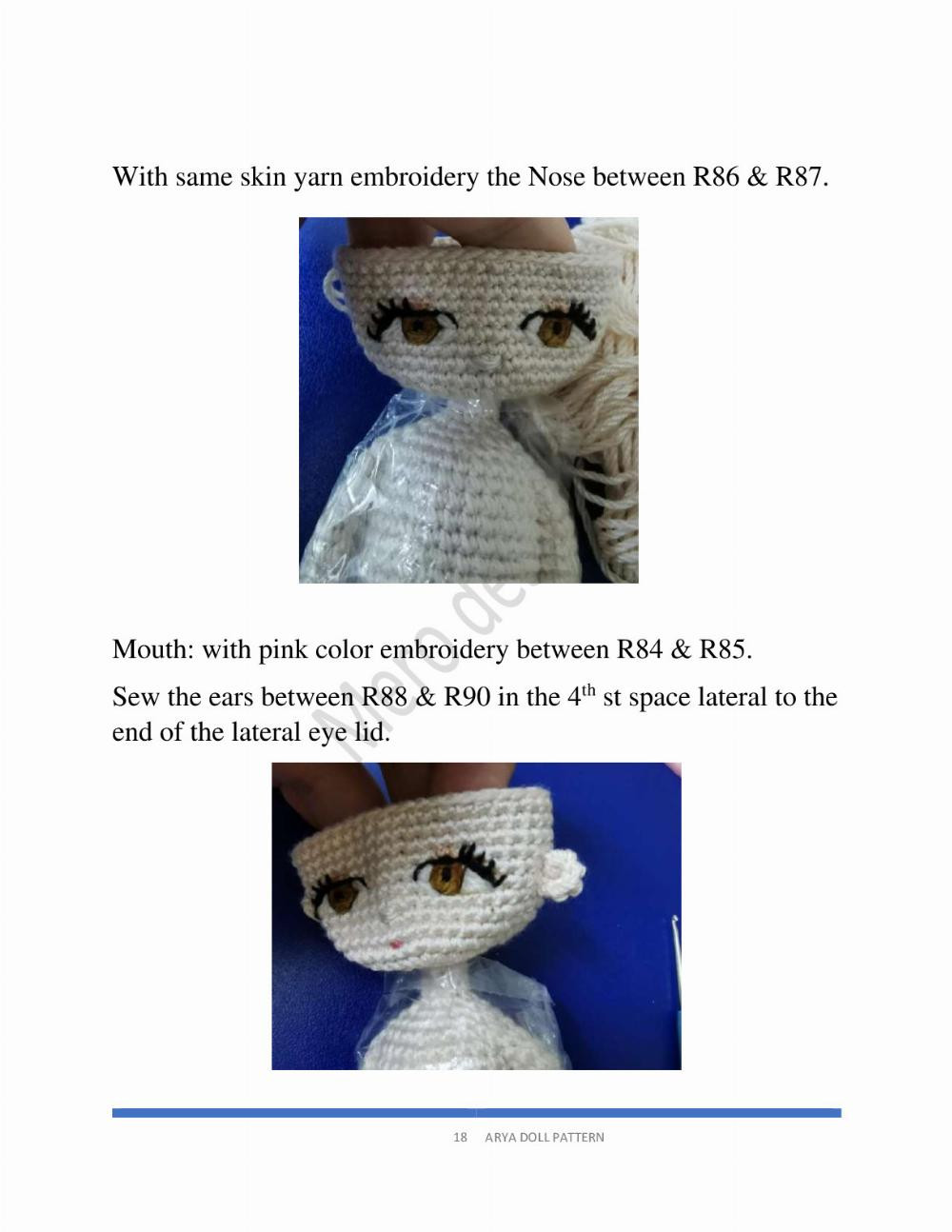 ARYA DOLL crochet pattern