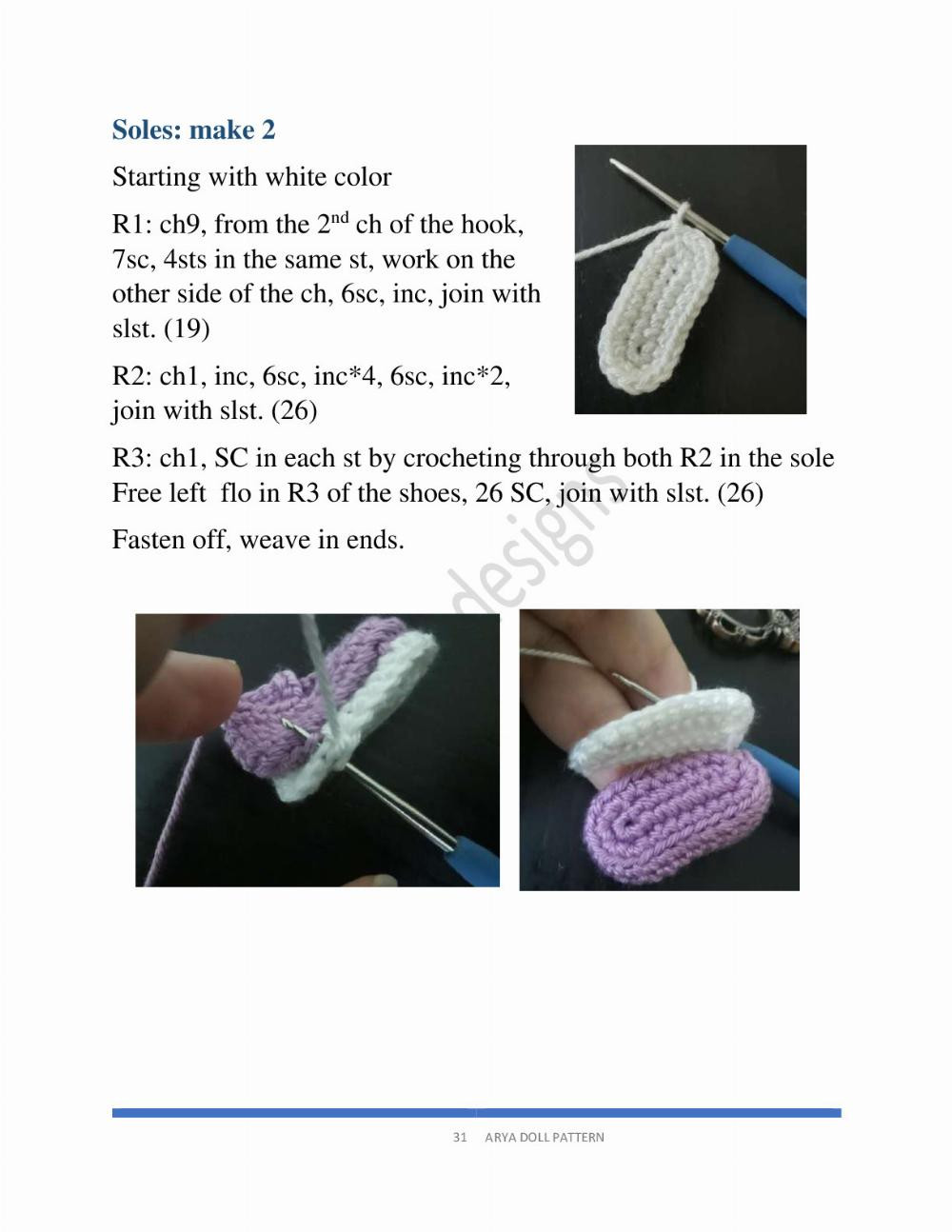 ARYA DOLL crochet pattern