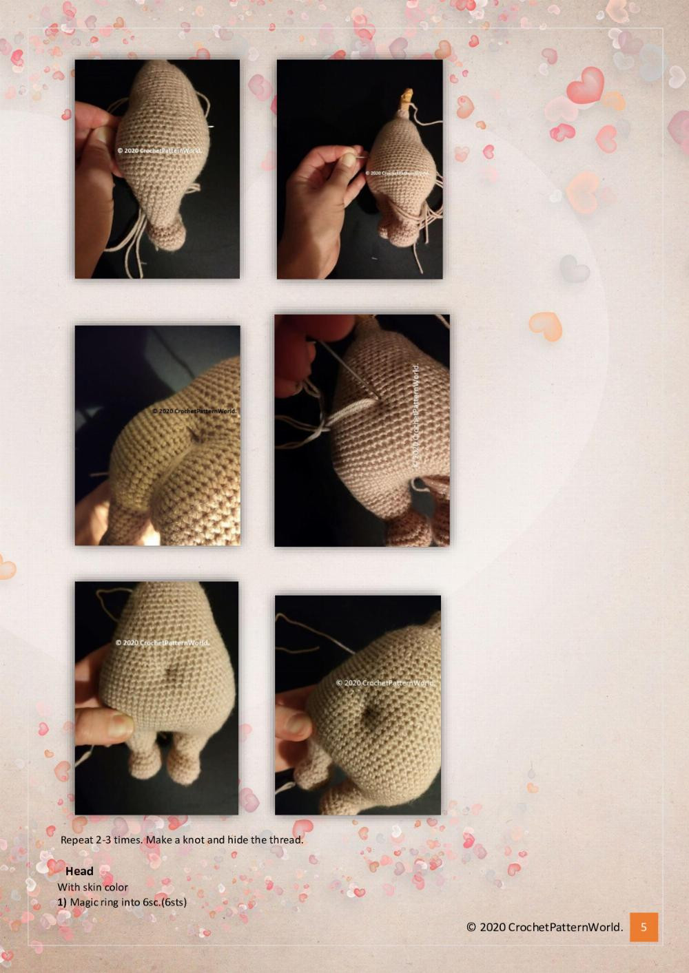 baby doll amigurumi crochet pattern