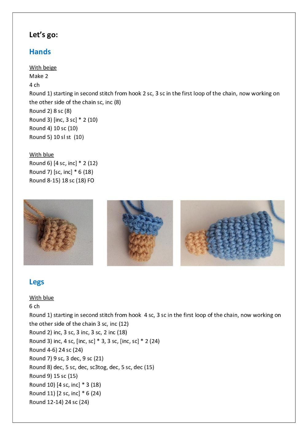 Baby doll crochet pattern amigurumi