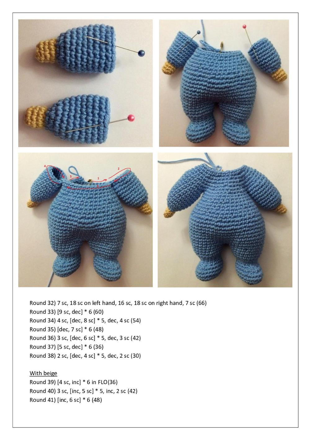 Baby doll crochet pattern amigurumi