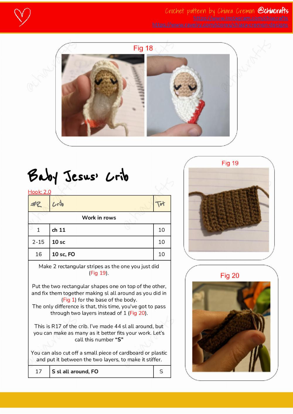 Baby Jesus Crochet Pattern