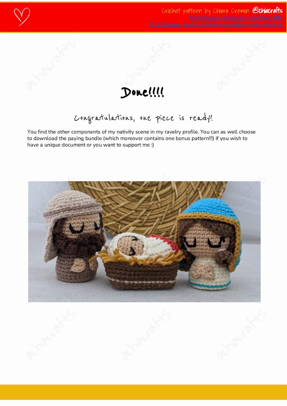 Baby Jesus Crochet Pattern