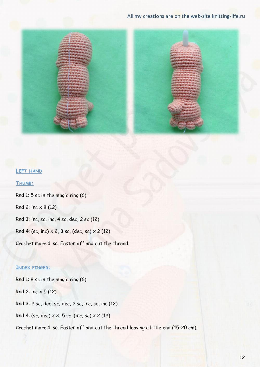 baby with diapers doll crochet pattern