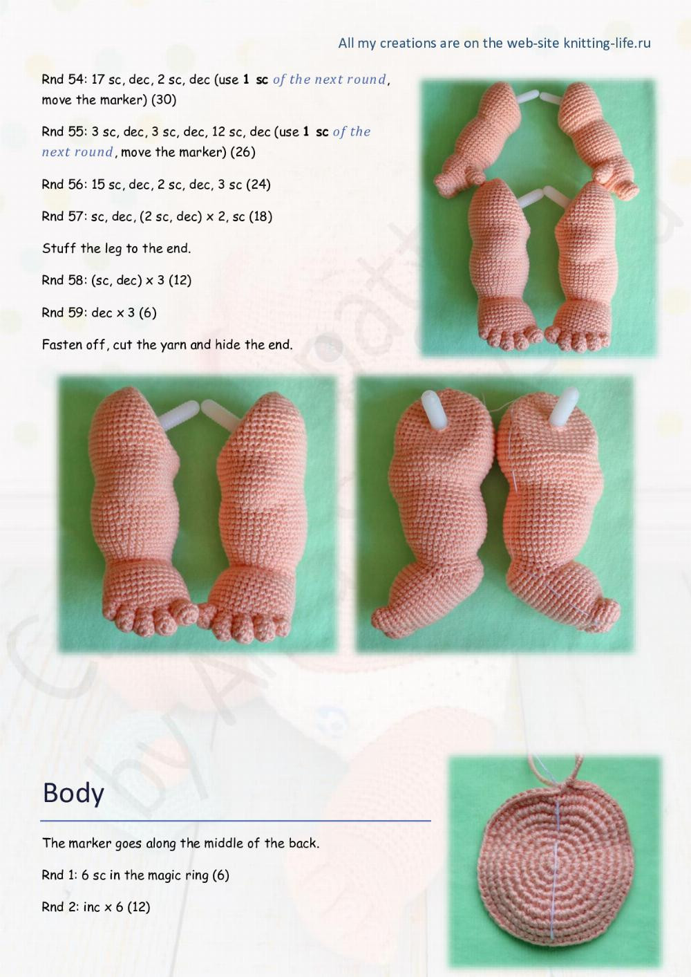 baby with diapers doll crochet pattern