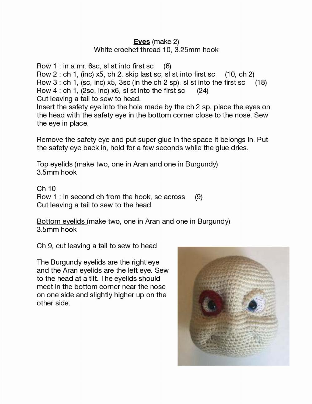 Bad Boy Doll crochet pattern