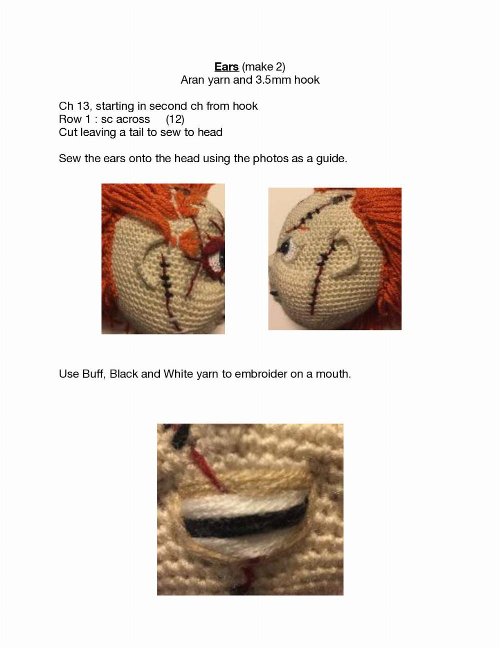 Bad Boy Doll crochet pattern