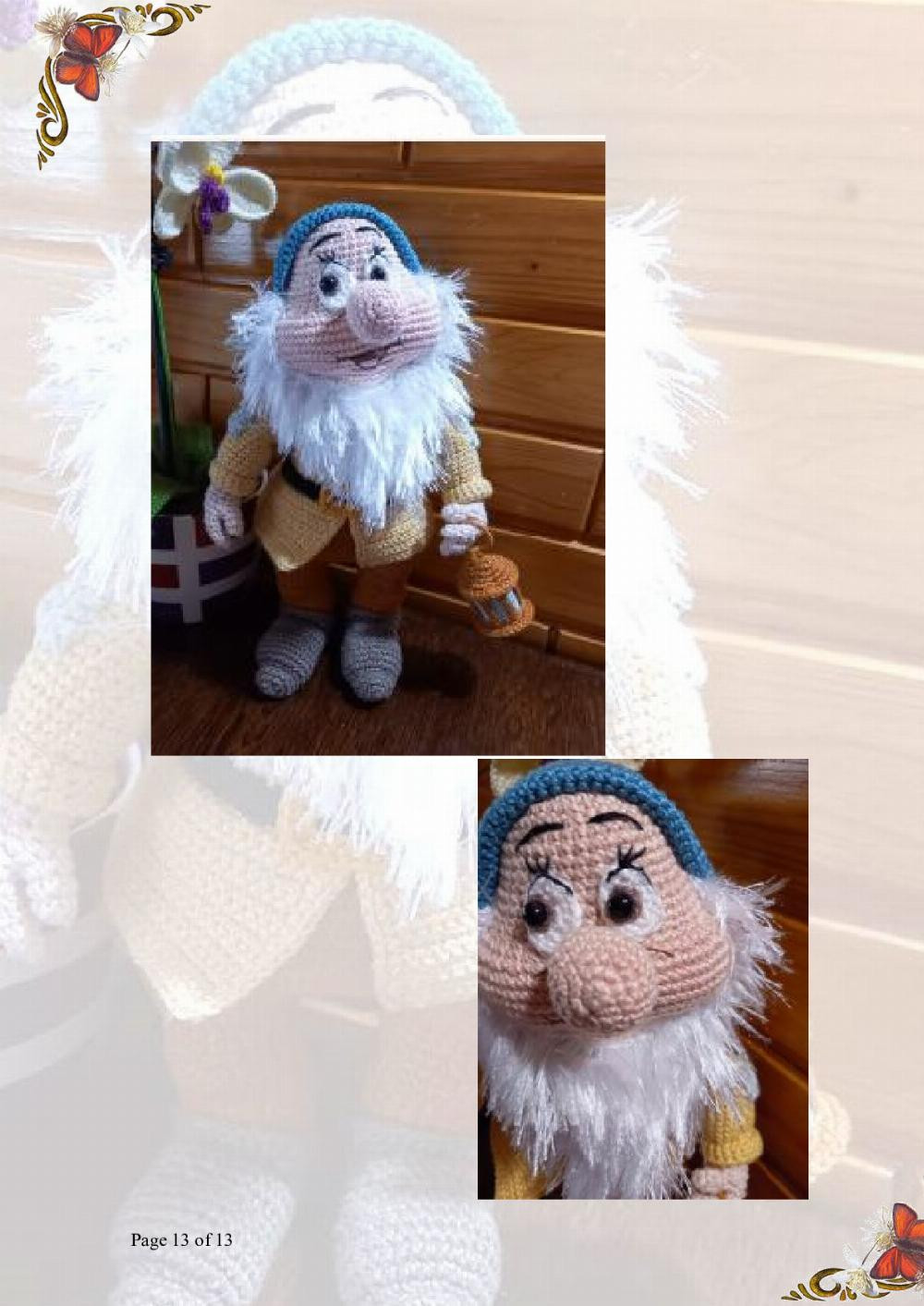 Bashful seven dwarfs crochet pattern