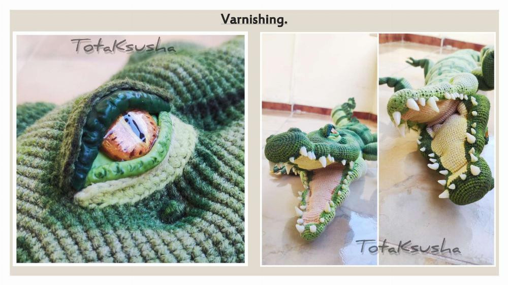 big crocodile crochet pattern