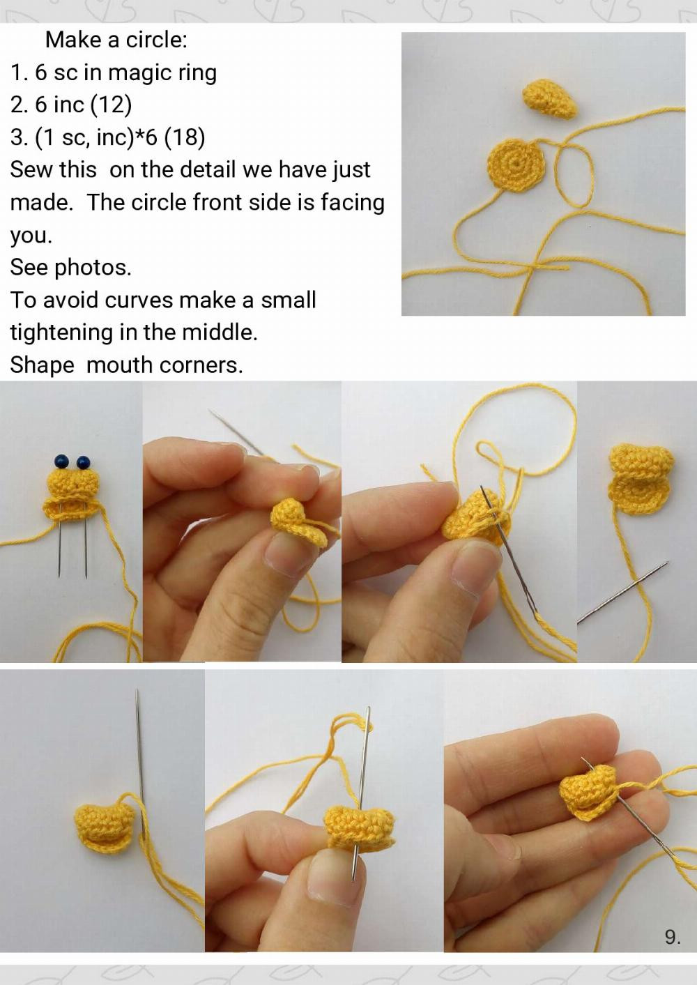 “BIG-EYED GIRAFFE” BROOCH CROCHET PATTERN