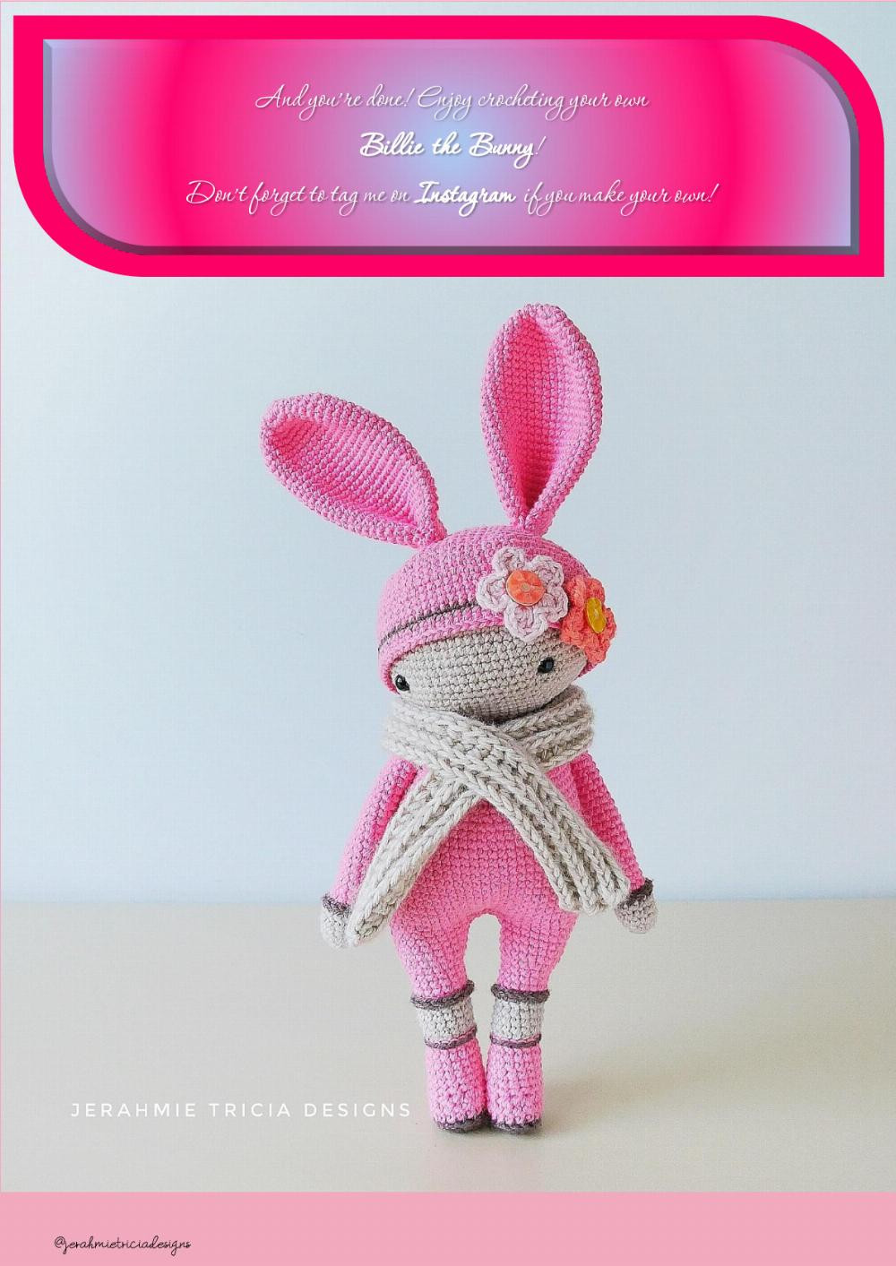 billie the bunny amigugumi pattern