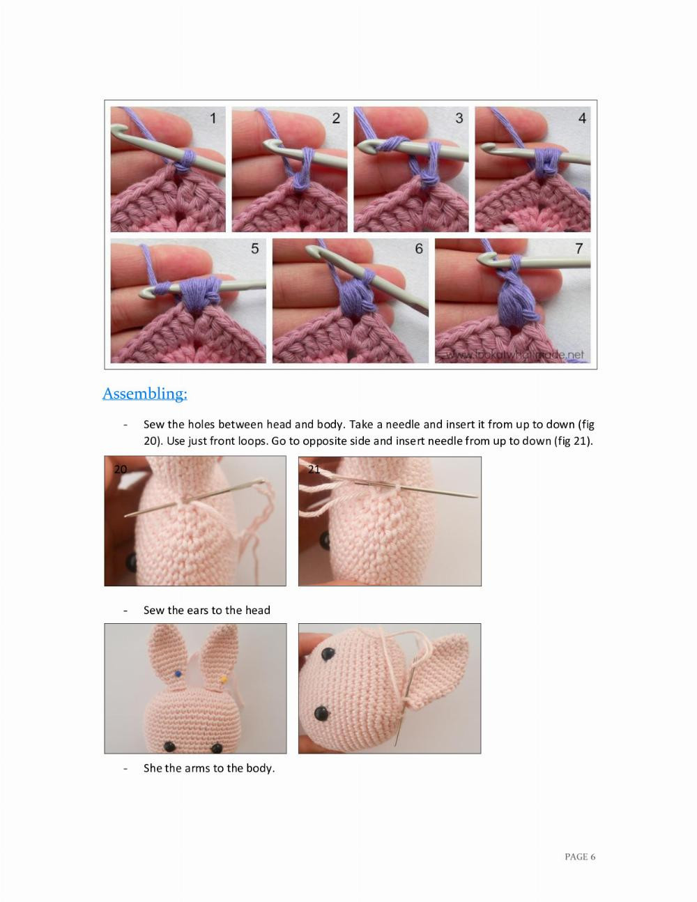 blue Bunny ping bunny crochet pattern