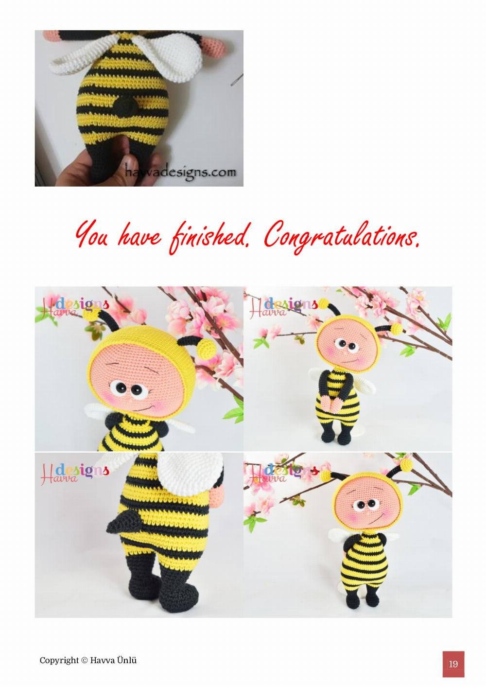 BONNIE BEE COSTUME Pattern